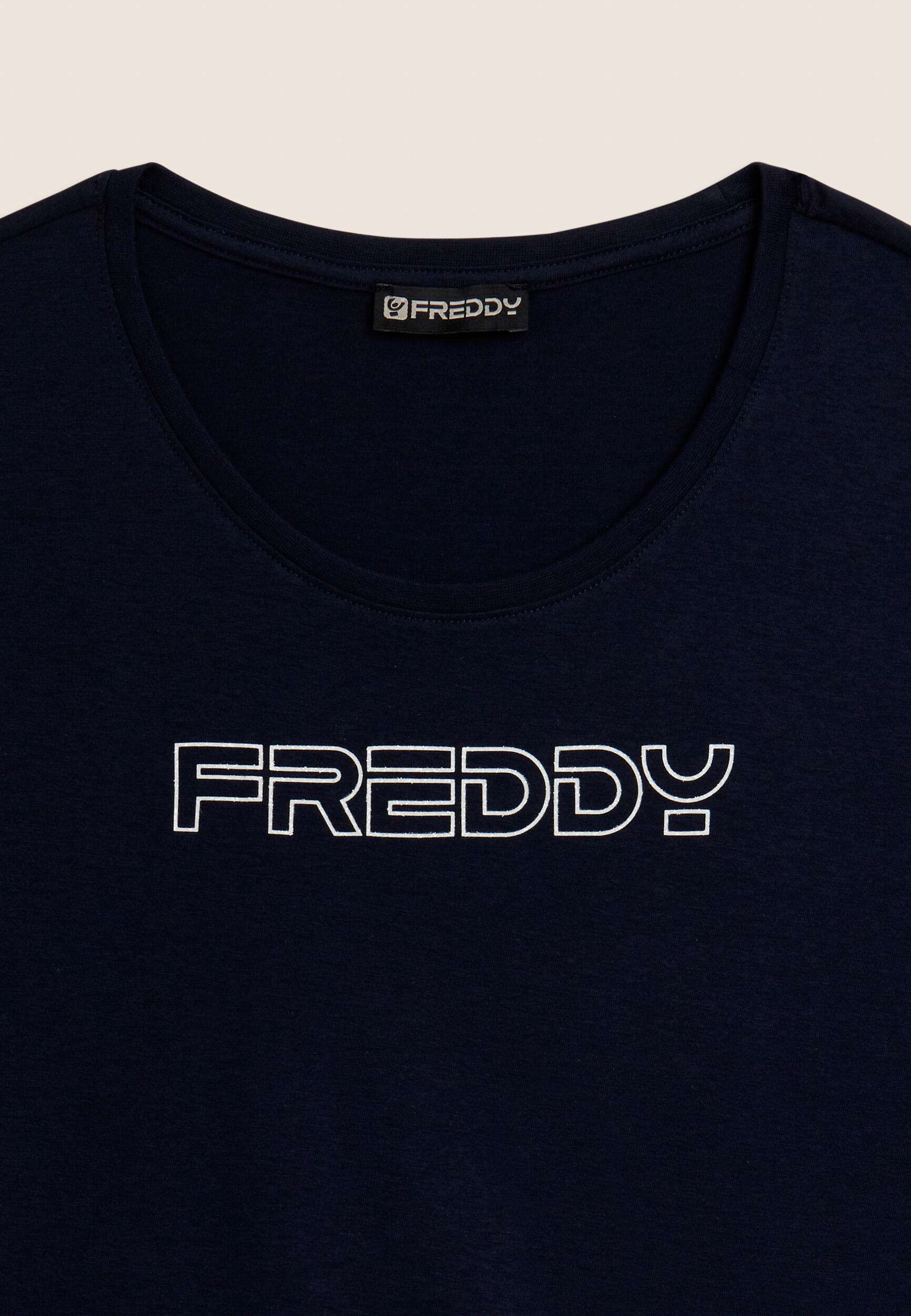 T-shirt met korte mouwen met FREDDY-logo in glitter outline 3/3