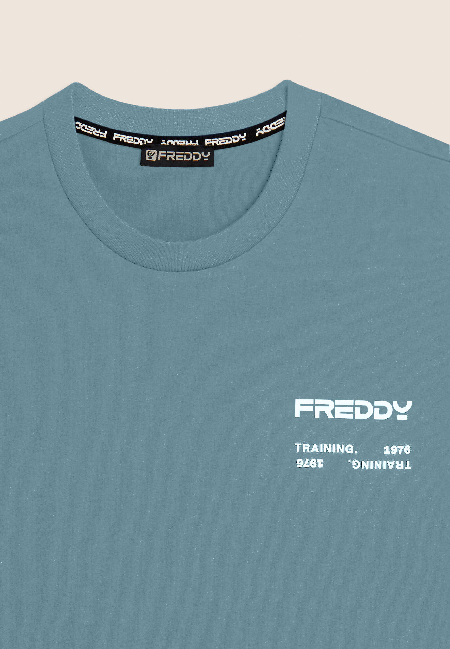 T-shirt in cotone con logo effetto gommato 3/3