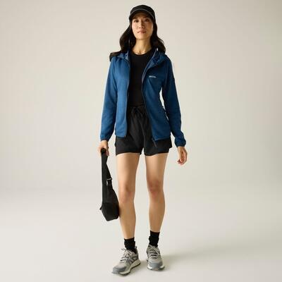 Damen Ferna melierter Stretch‑Midlayer mit Kapuze und Vollreißverschluss 3/7
