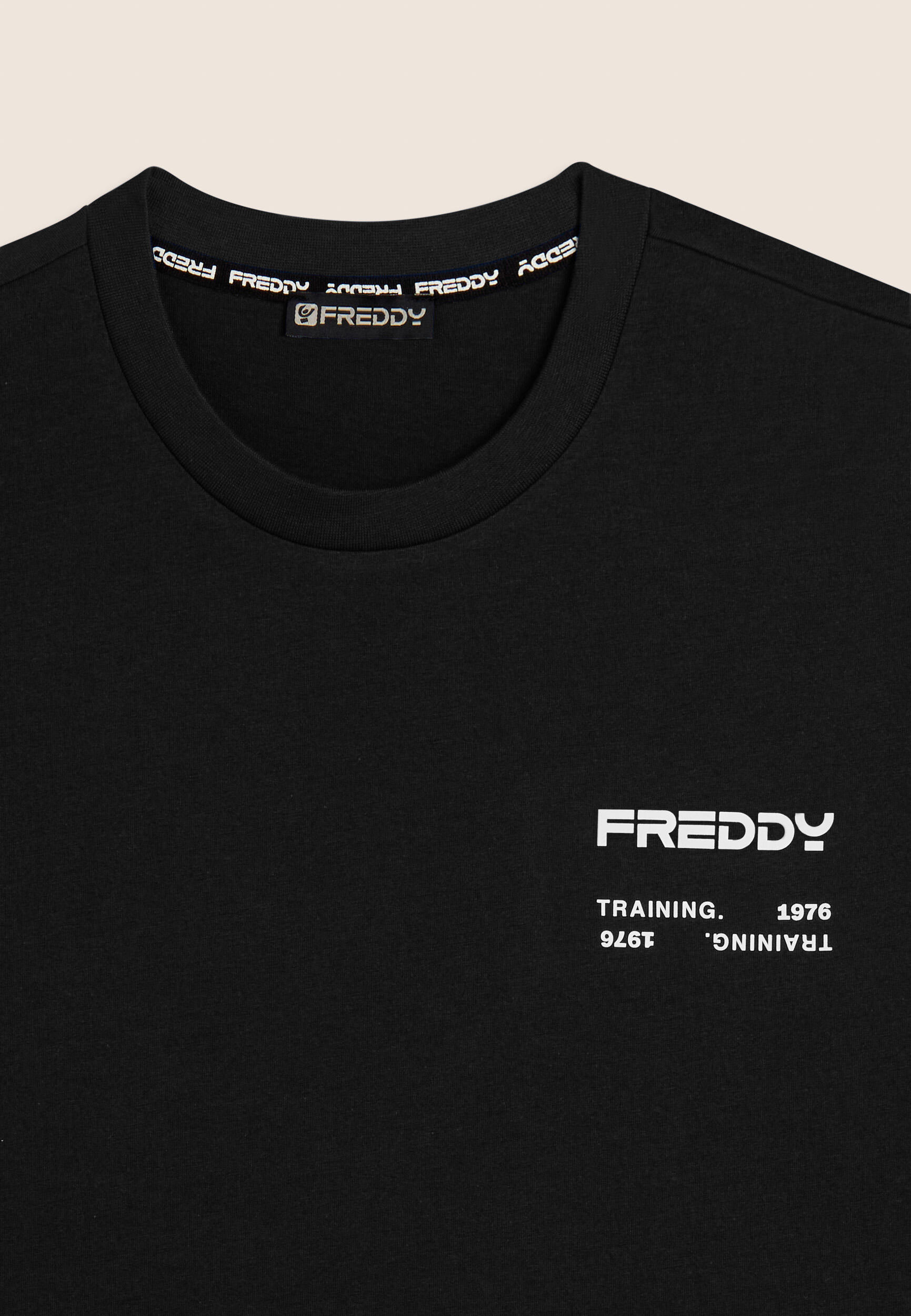 T-shirt in cotone con logo effetto gommato 3/3