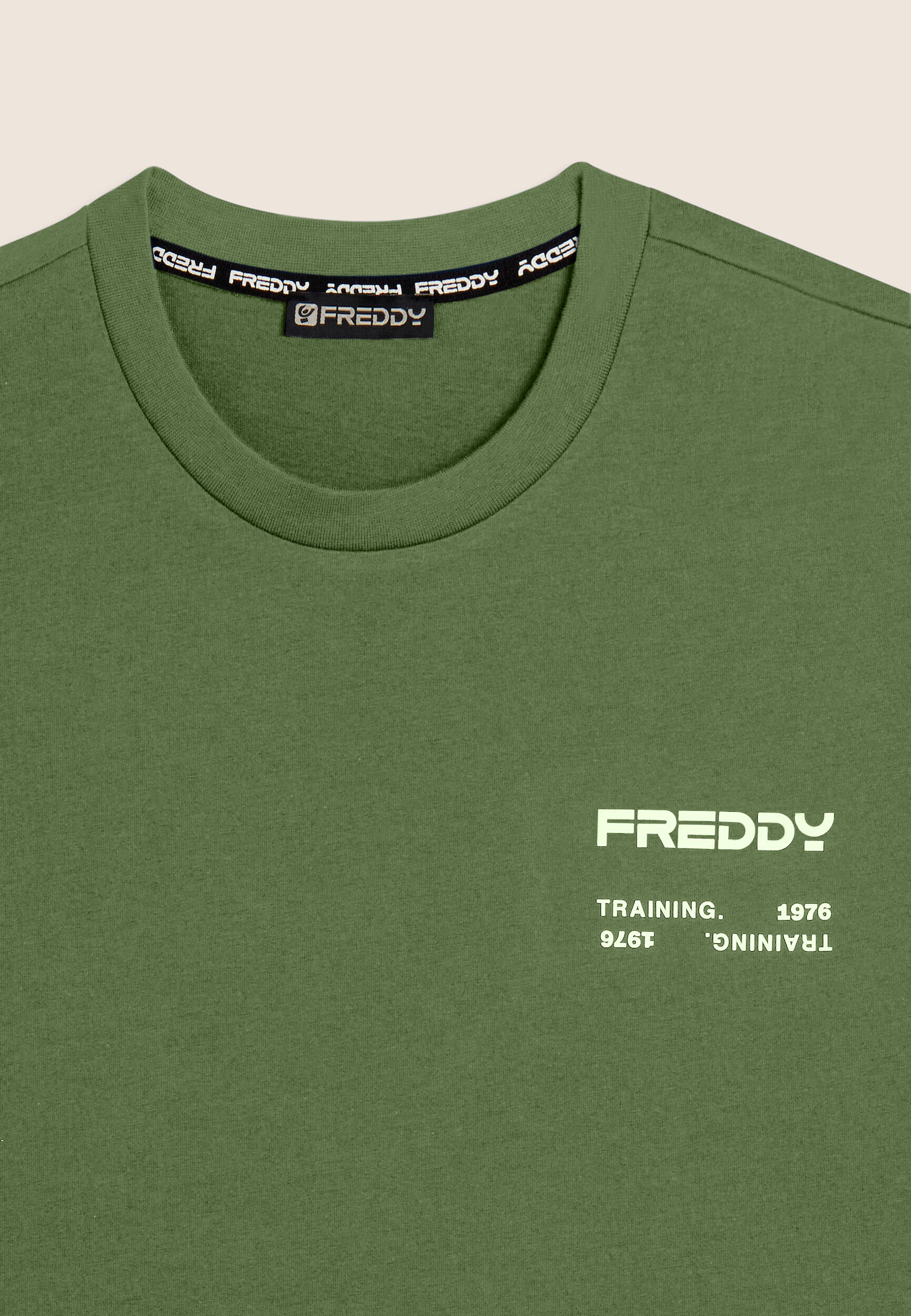 T-shirt in cotone con logo effetto gommato 3/3