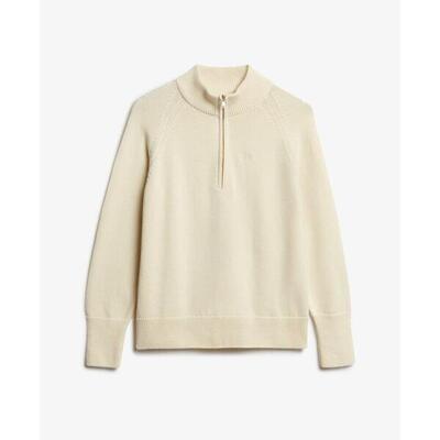 Klassieke trui met rits en katoen voor dames superdry