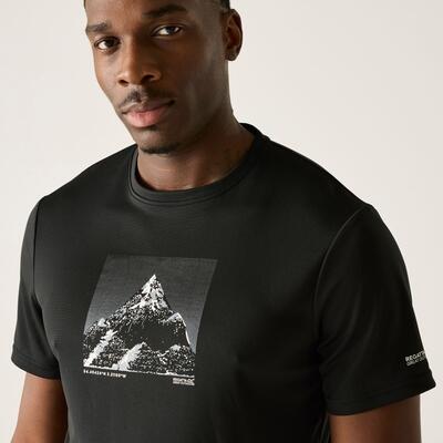 Heren Fingal T-shirt met korte mouwen en gemêleerde print 4/7