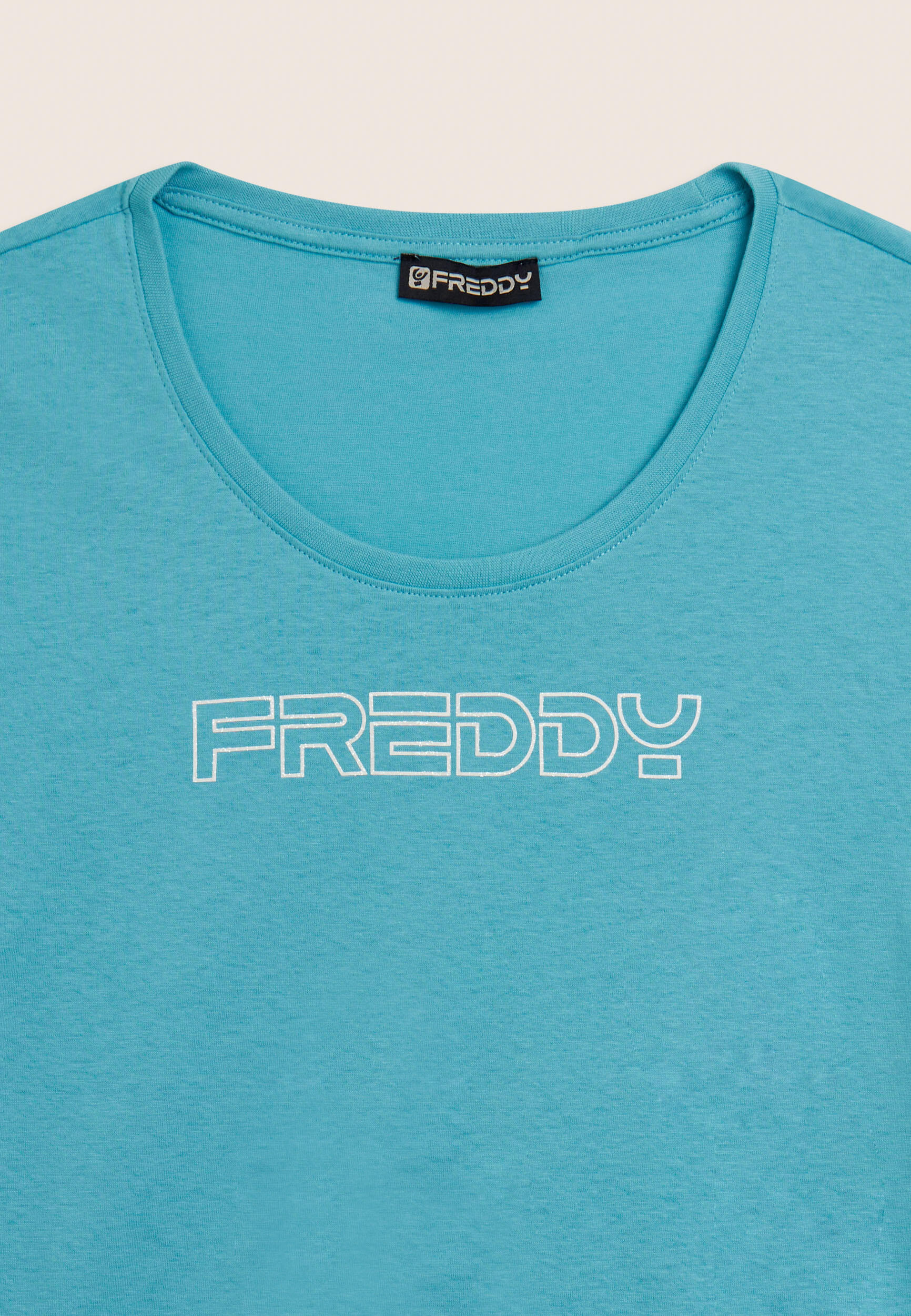 T-shirt met korte mouwen met FREDDY-logo in glitter outline 3/3
