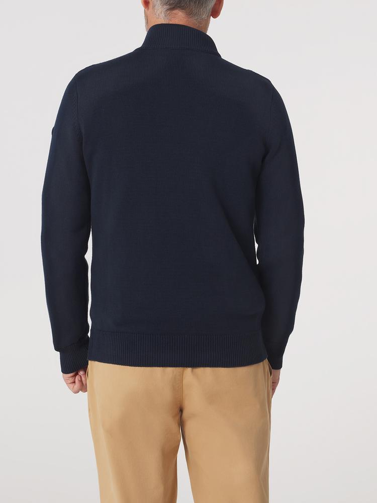 Pull col camionneur Homme - AXELECAM Bleu Marine 3/5