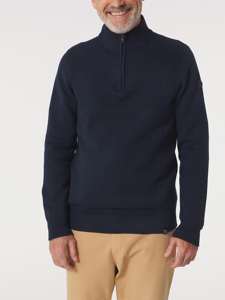 Pull col camionneur Homme - AXELECAM Bleu Marine 2/5