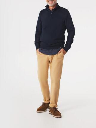 Pull col camionneur Homme - AXELECAM Bleu Marine