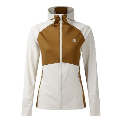 Dames evolving iii colour blocked hooded stretch midlayer