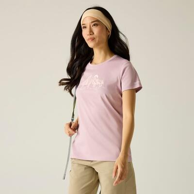 Fingal Damen-T-Shirt mit Slogan und kurzen Ärmeln