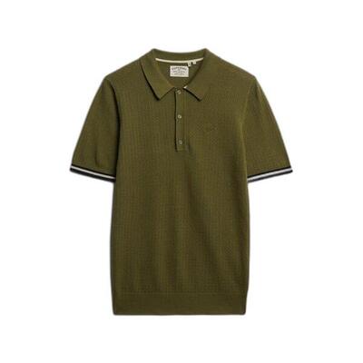 Polo van gestructureerde stof superdry