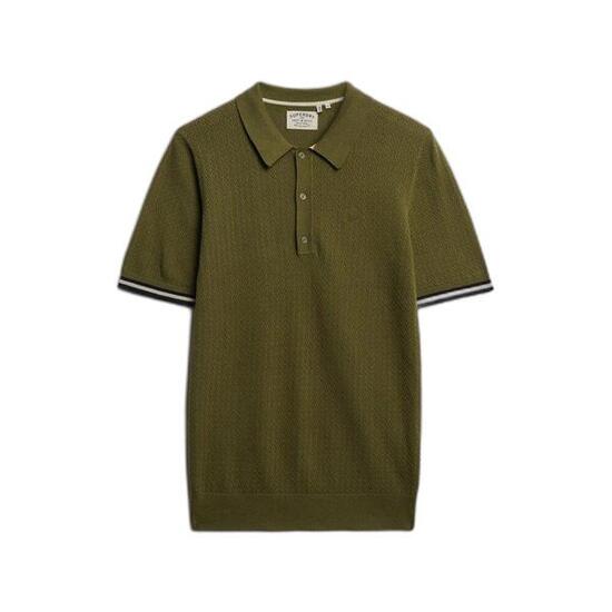 Polo en maille texturée Superdry