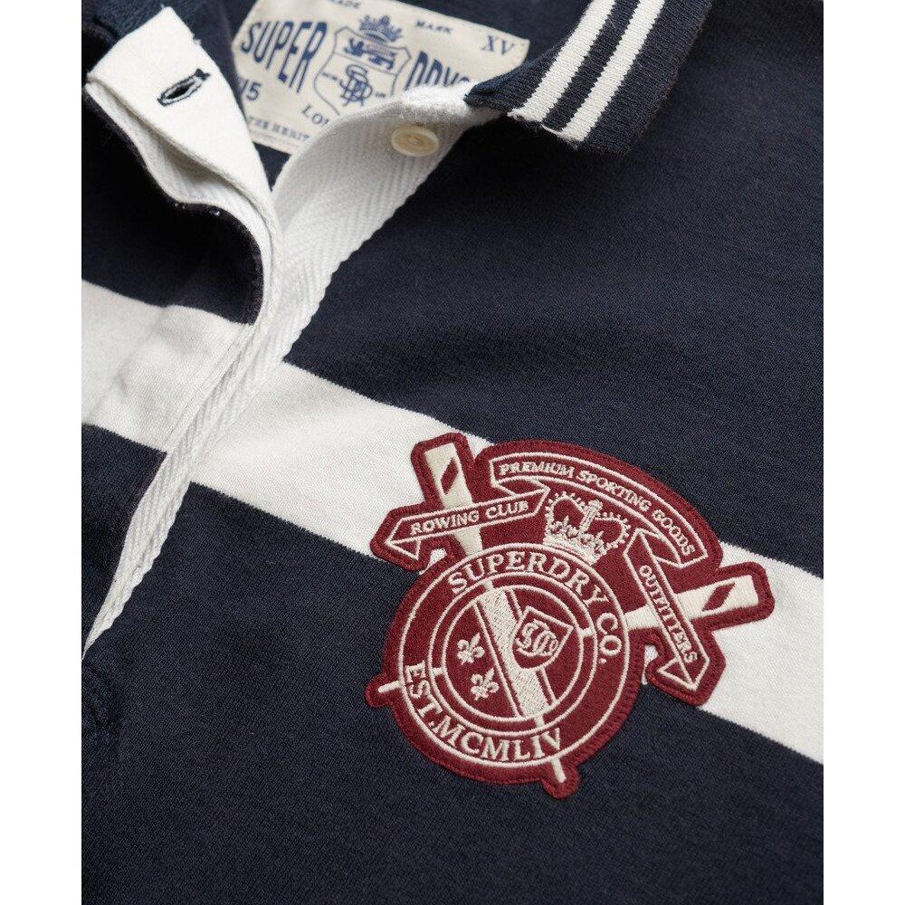Polo à rayures manches longues femme Superdry Crest 2/2