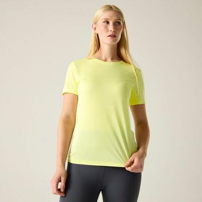 Dames demna t-shirt met korte mouwen en gemêleerde print
