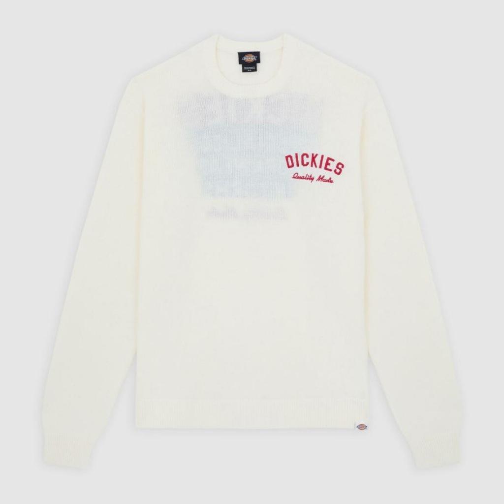 Bluza polarowa DICKIES UNIFORM SWEATER EGRET Biały 2/5