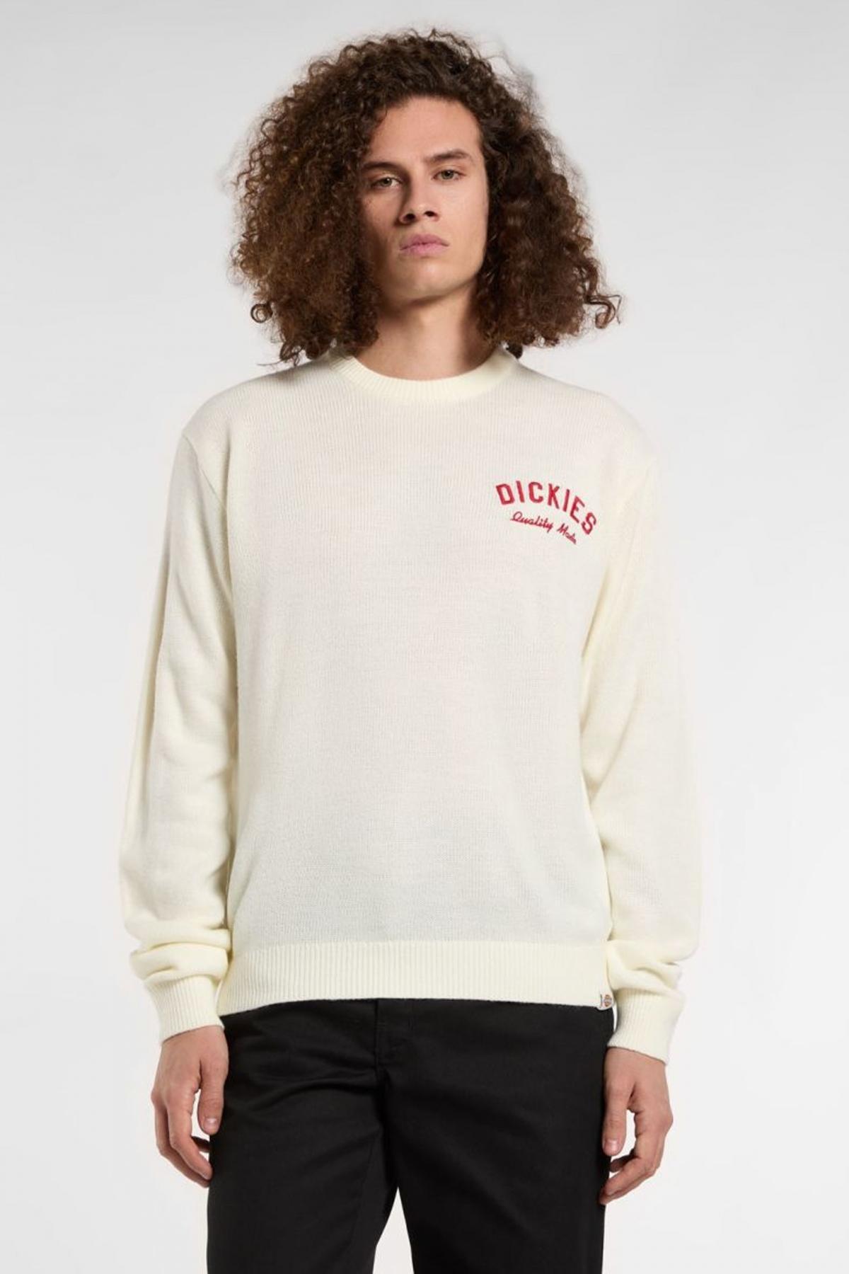 Bluza polarowa DICKIES UNIFORM SWEATER EGRET Biały 5/5