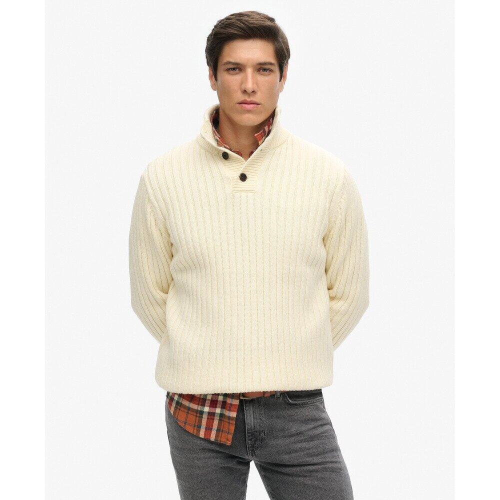 Pull côtelé à col tunisien Superdry 2/6