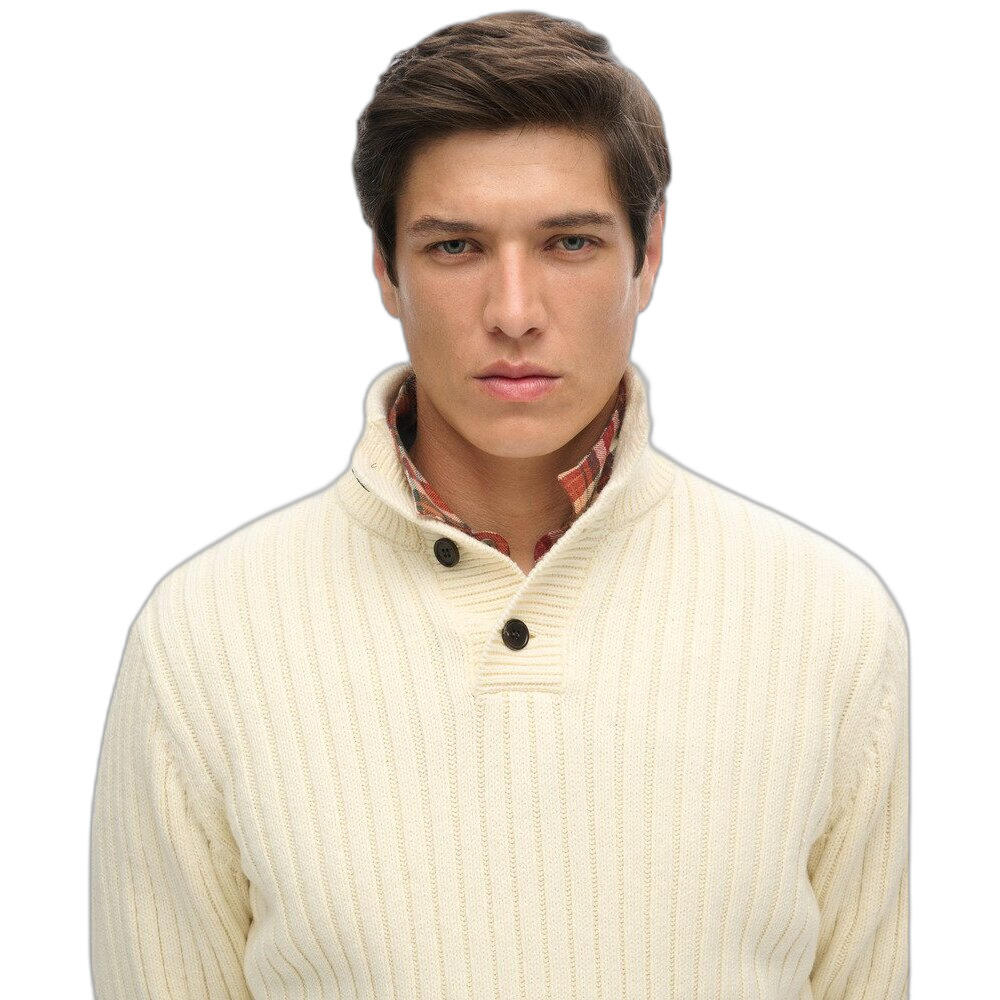 Pull côtelé à col tunisien Superdry 5/6