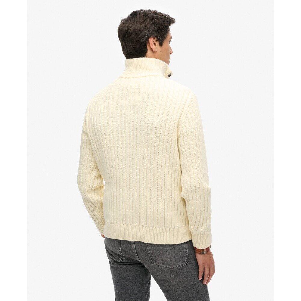 Pull côtelé à col tunisien Superdry 4/6