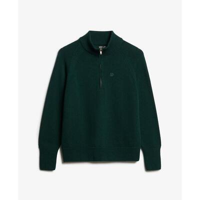 Klassieke trui met rits en katoen voor dames superdry