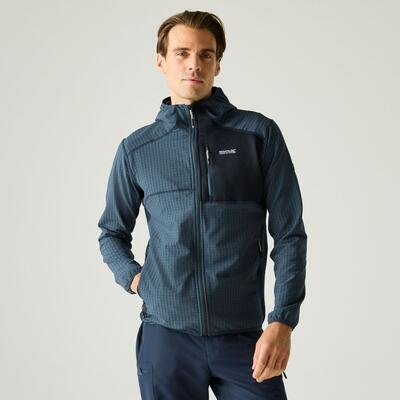 Heren alven fleece met capuchon en volledige ritssluiting