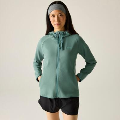 Dames nayna fleece met capuchon en volledige ritssluiting