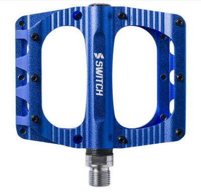 Mtb-fiets pedaal switch freeride, blauw