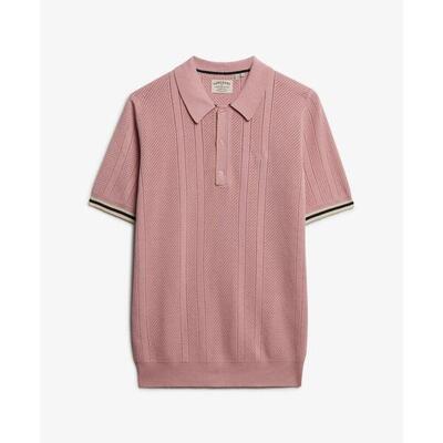 Polo van gestructureerde stof superdry