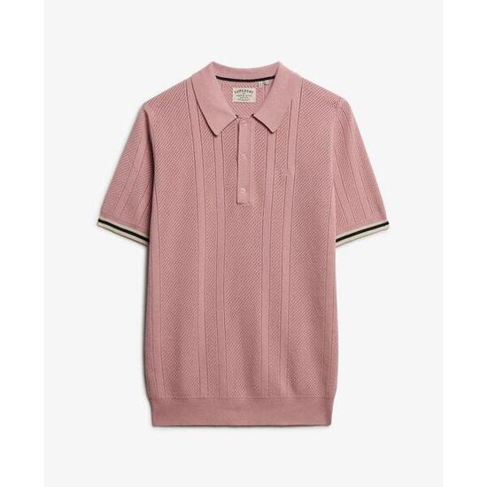 Polo en maille texturée Superdry