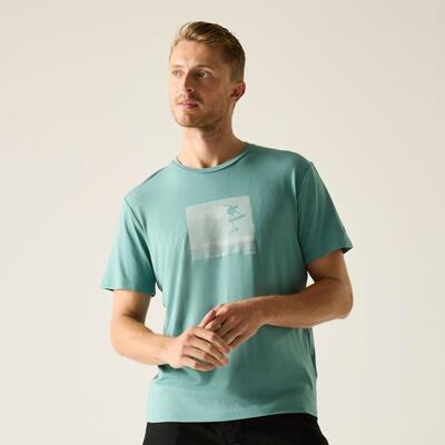 Heren fingal stretch t-shirt met korte mouwen en grafische print