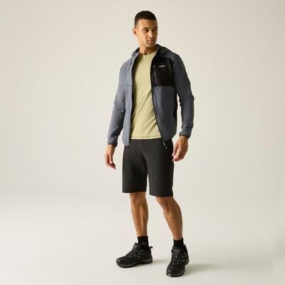 Pile da uomo Alven con zip intera e cappuccio 3/7