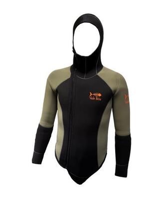 Veste Green Canyon 5 mm Canyoning Adulte couleur noir kaki