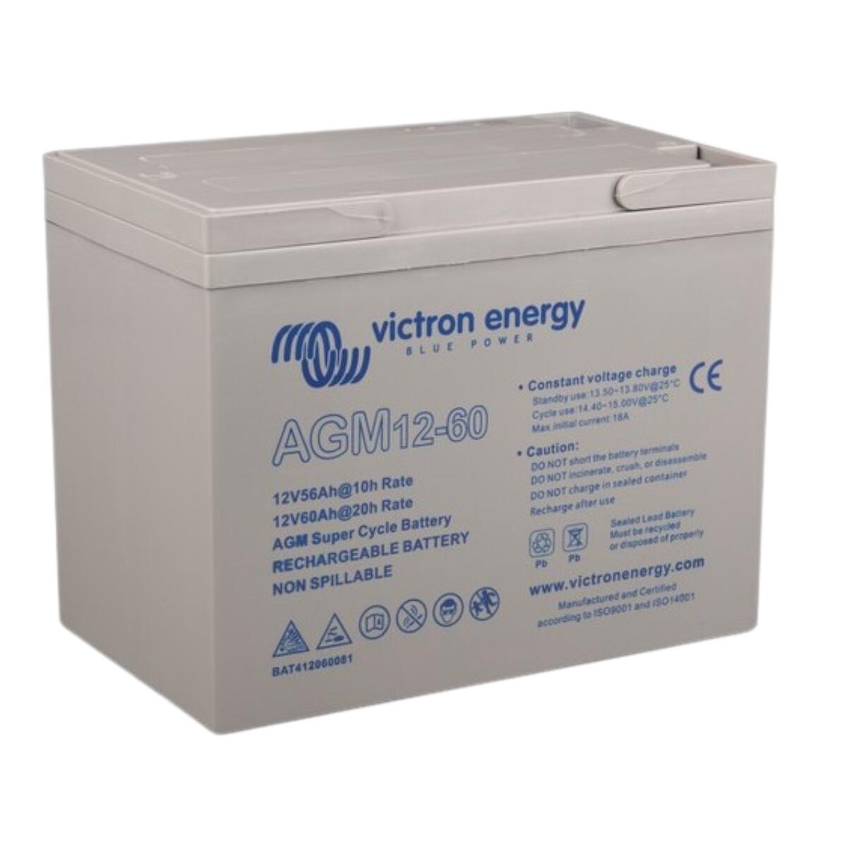 VICTRON Batterie12V/60AH AGM Deep Cycle 2/2