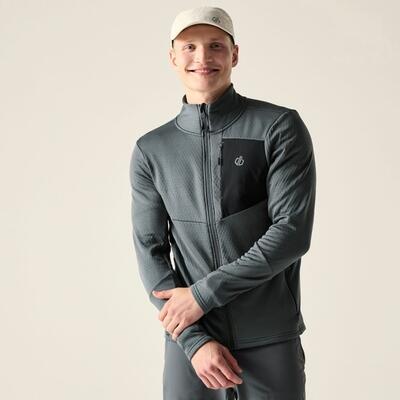 Venture Herren-Stretch-Midlayer mit durchgehendem Reißverschluss