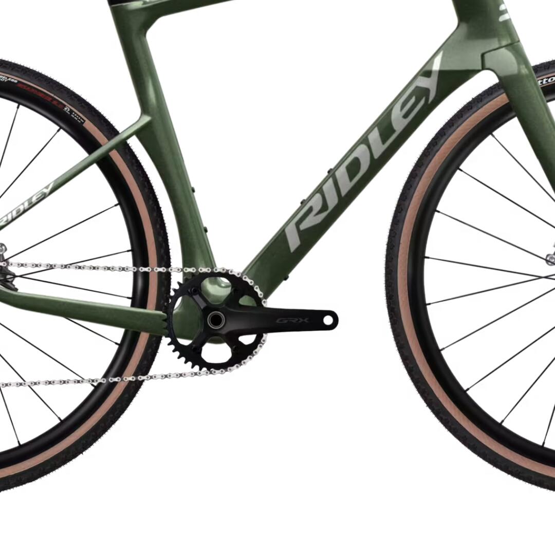 Second Life - Vélo gravel Ridley Kanzo Fast GRX600 12v Taille S Vert Carbone 3/4