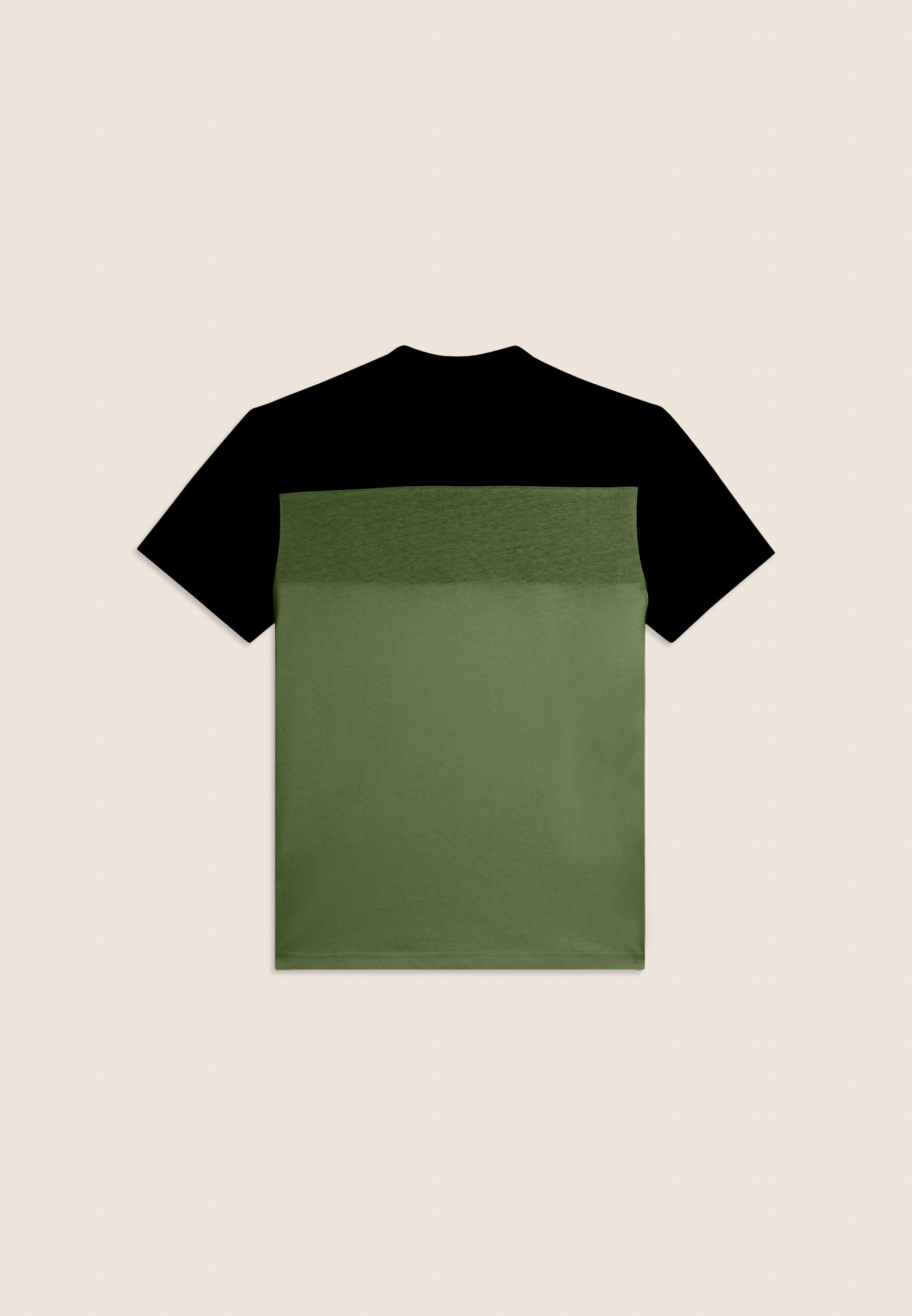 T-shirt colour block con inserto logato 2/3