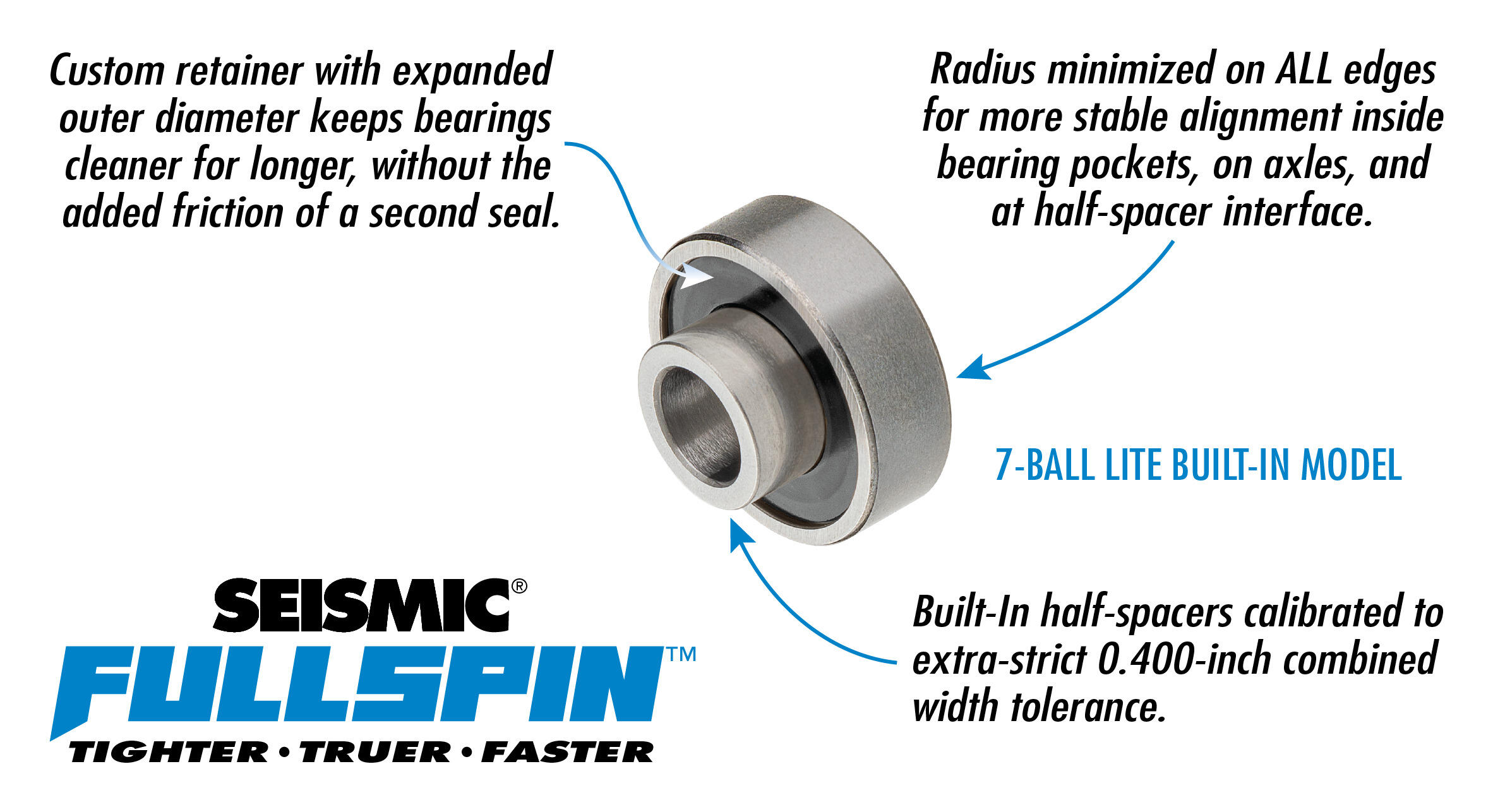 Rodamientos - Fullspin 7-Ball Lite Built-In - Brng Flspn 7B Lite Bi - Seismic 4/4