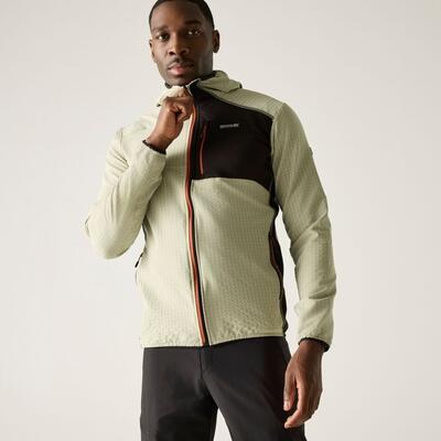 Heren alven fleece met capuchon en volledige ritssluiting