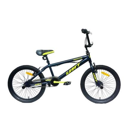 Vélo BMX UMIT 20" bleu fluo