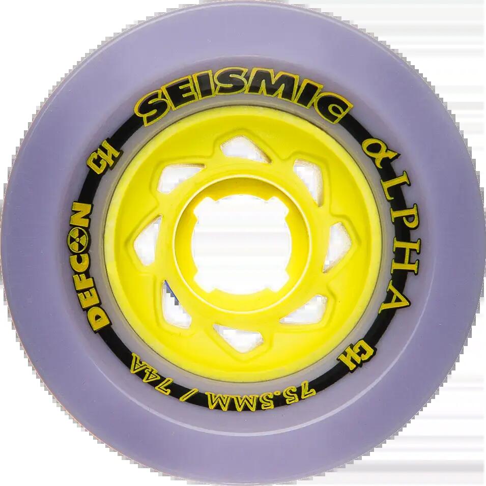 Skateboard Wheels - Alpha - 75.5x62.5 mm 74a - Plum Defcon - Whalph74Adef - Seis