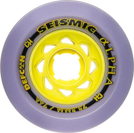Roues Skate Seismic Wheels Alpha 75.5X62.5Mm 74A Plum Defcon Whalph74Adef