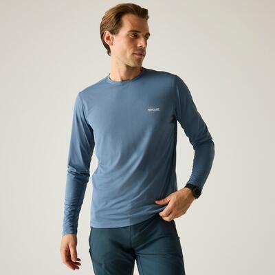 Mindo Herren-Langarm-Mesh-T-Shirt mit Insektenschutzfunktion