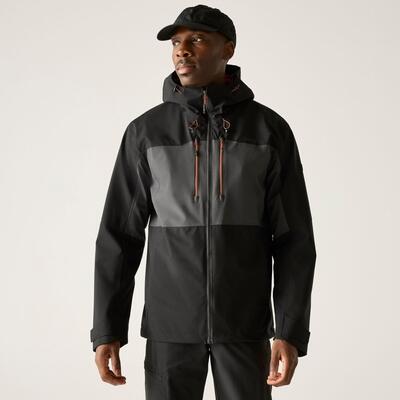 Maland II Herren-Regenjacke mit Kapuze und Einsätzen