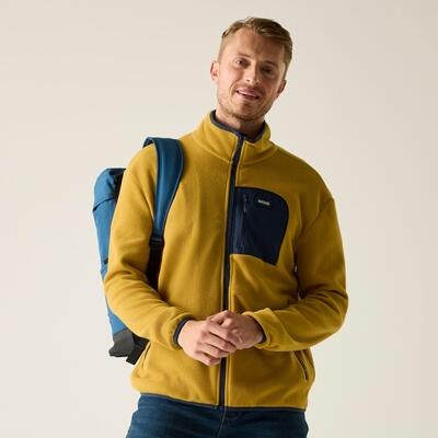 Frankie fleece fleece voor heren met volledige ritssluiting