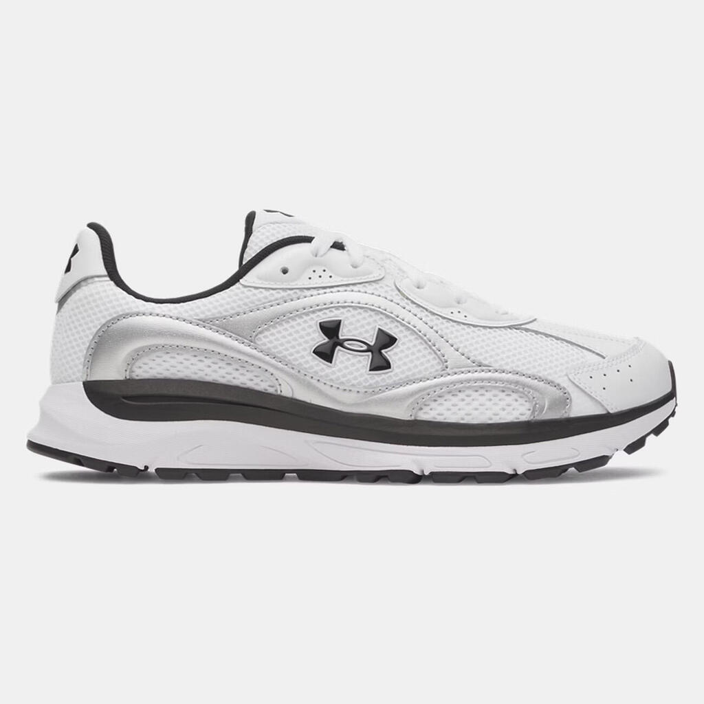 UA Tech Runner men's shoe Under Armour White, silver and black