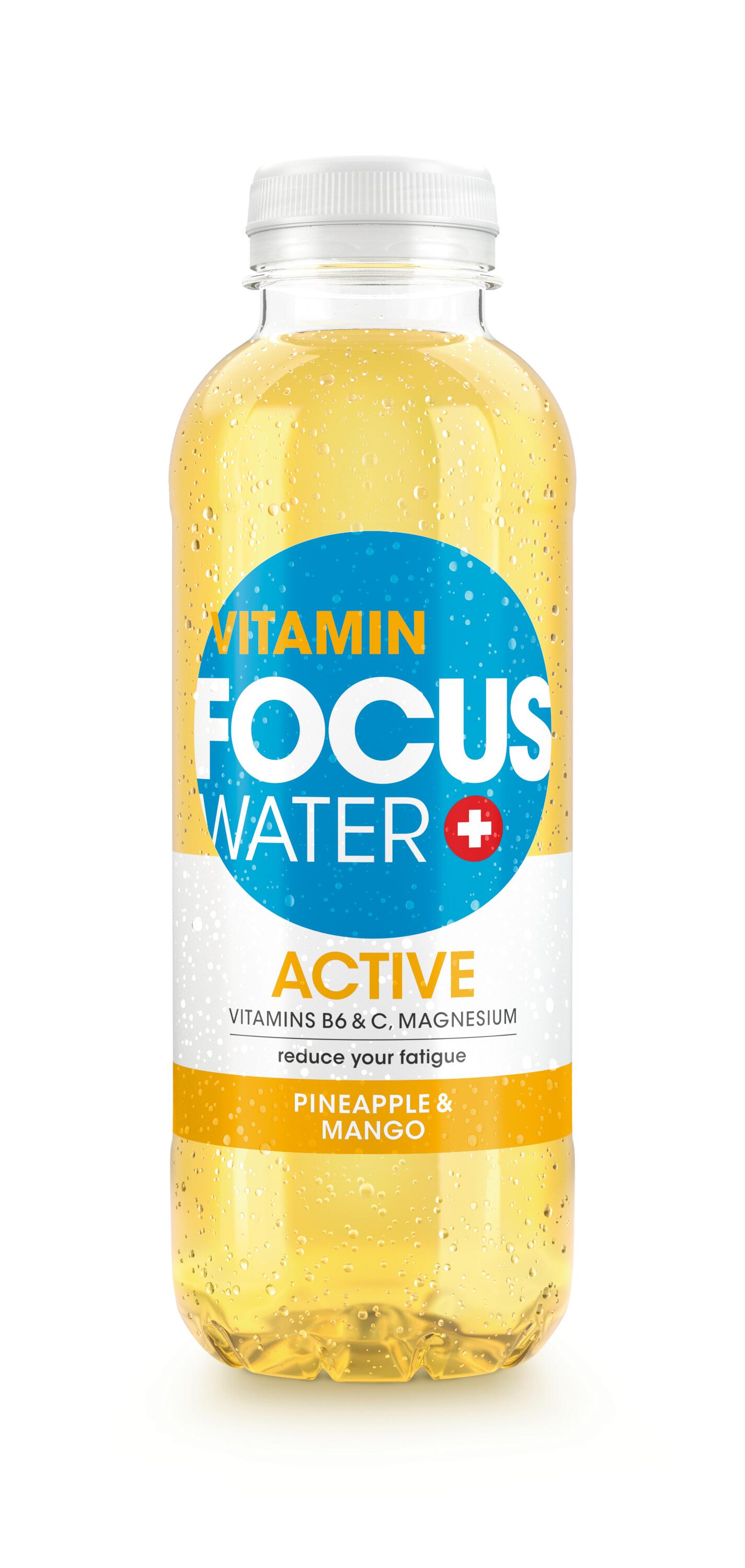FOCUS WATER ACTIVE (6 x 500 ml) – Ananas & Mango 2/3