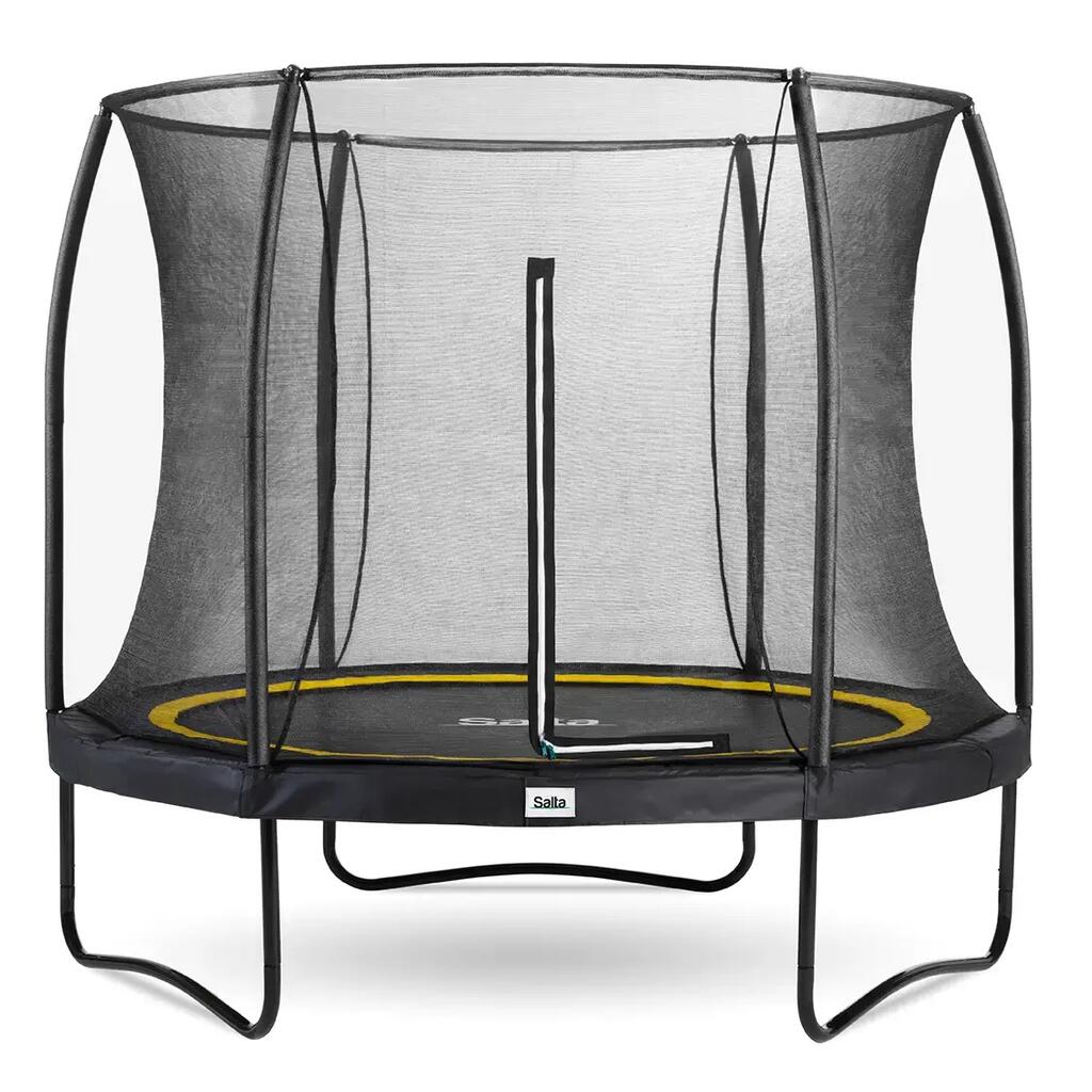 Salta 10ft Comfort Edition Round Trampoline with Enclosure - Black