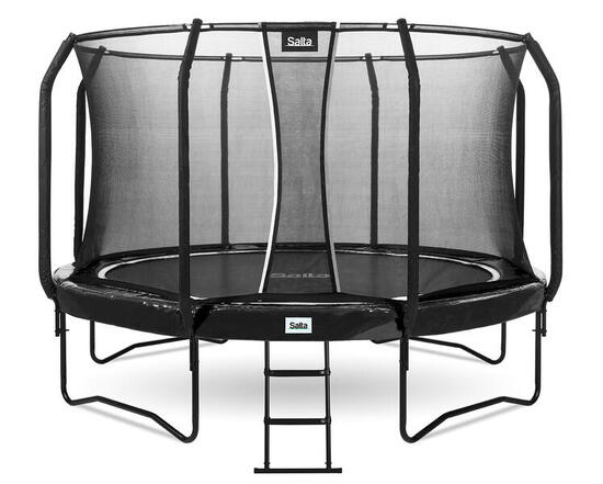 First Class - ø305cm - Rundes Trampolin mit Leiter - Schwarz