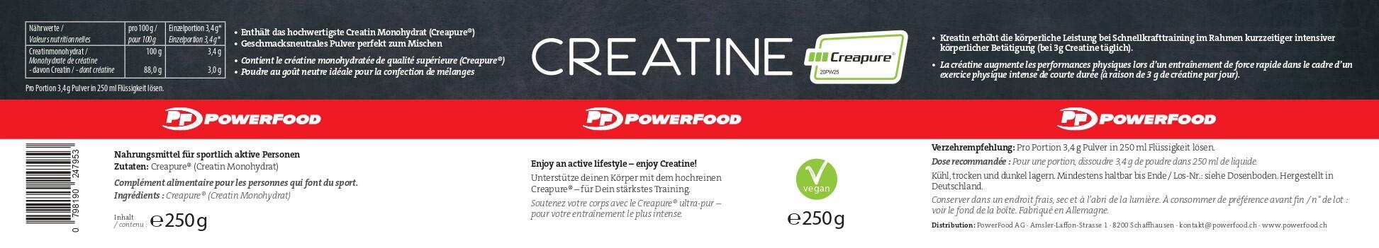 Creatine 250g Powerfood One 2/2