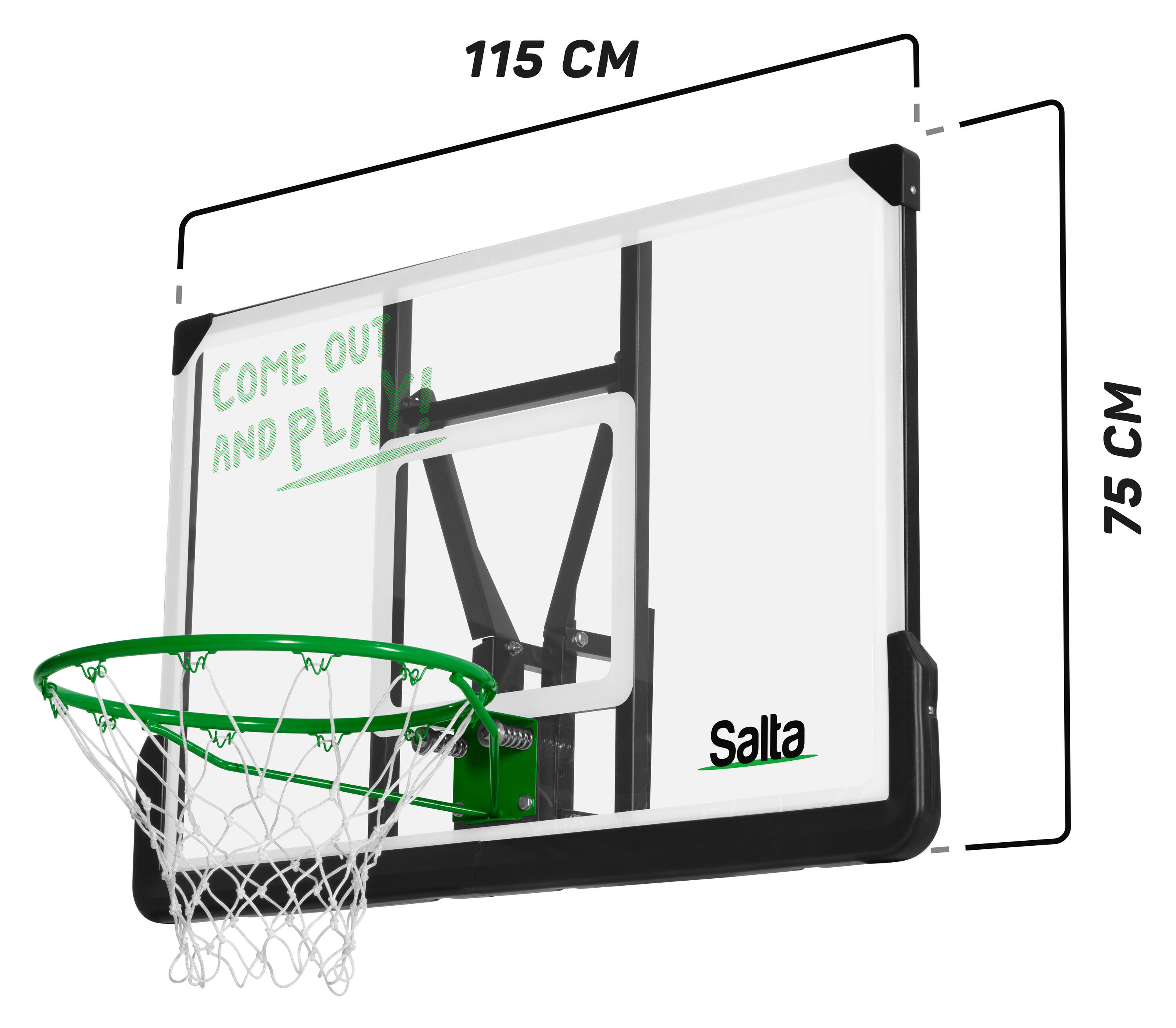 Salta Center Basketballbrett mit Korb 3/5