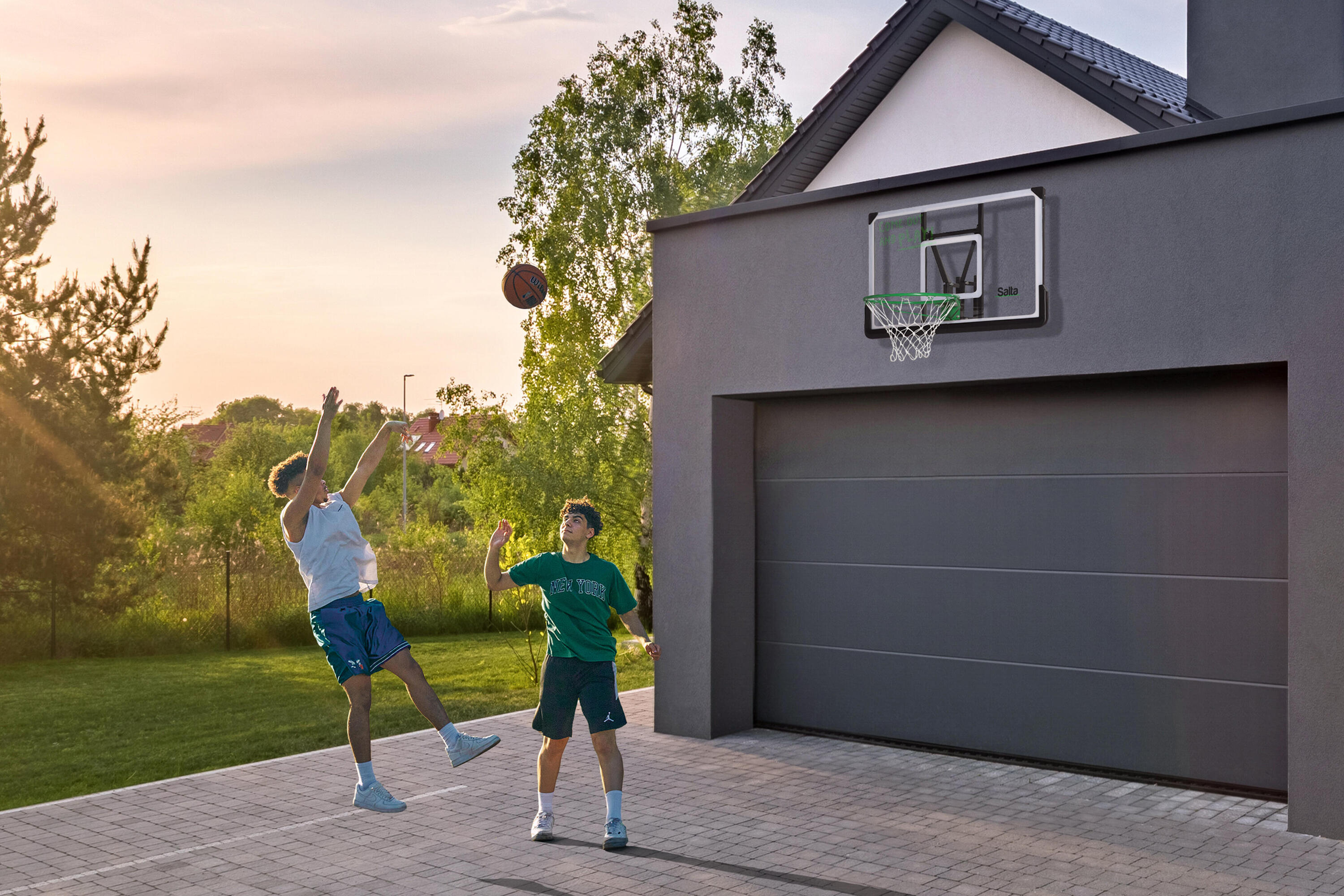 Salta Center Basketballbrett mit Korb 5/5